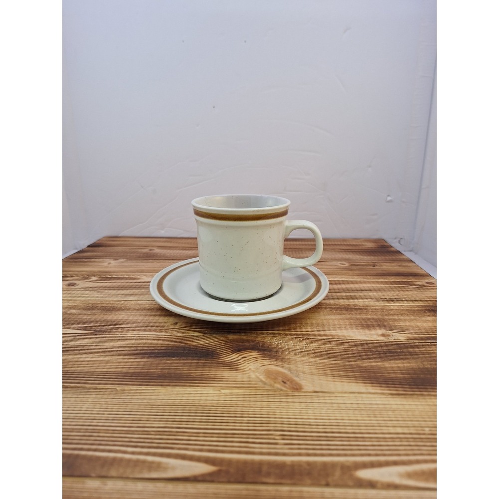 Vintage Genuine Old Brook Collection Stoneware Japan 2 Piece‎ Set Cup And Saucer